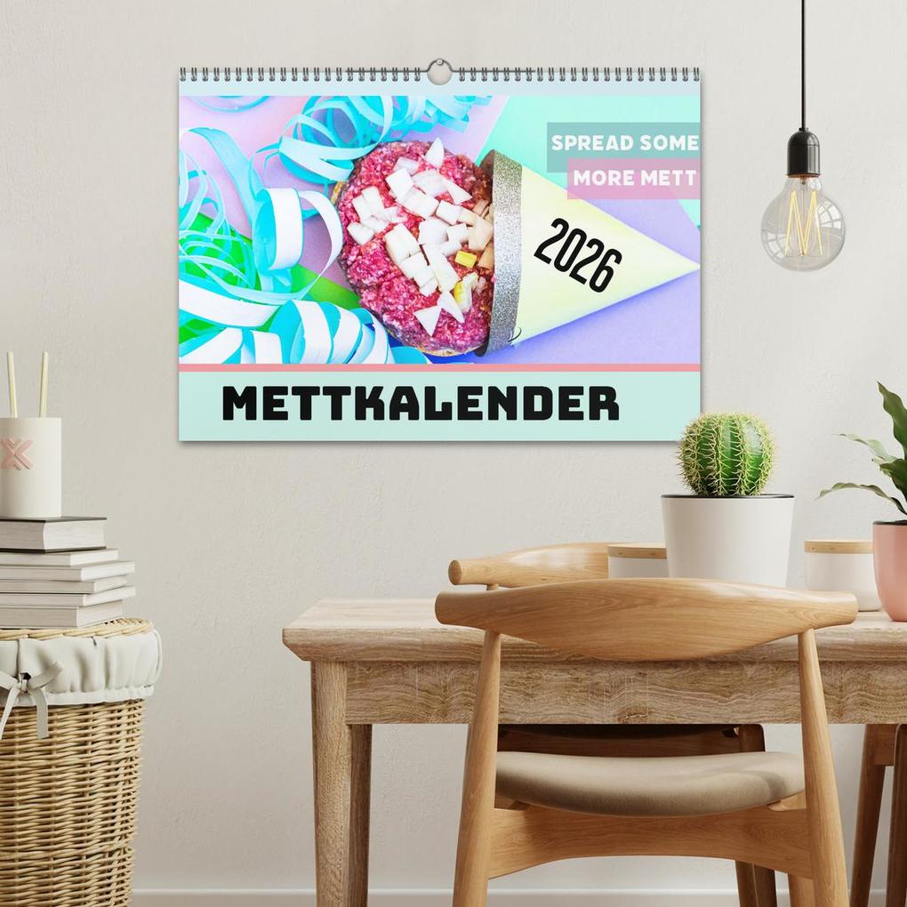 Weitere Ansicht: Mettkalender - Spread some more Mett (Wandkalender 2026 DIN A3 quer), CALVENDO Monatskalender | Mettfluencer Mettfluencer, Calvendo, Mettfluencer