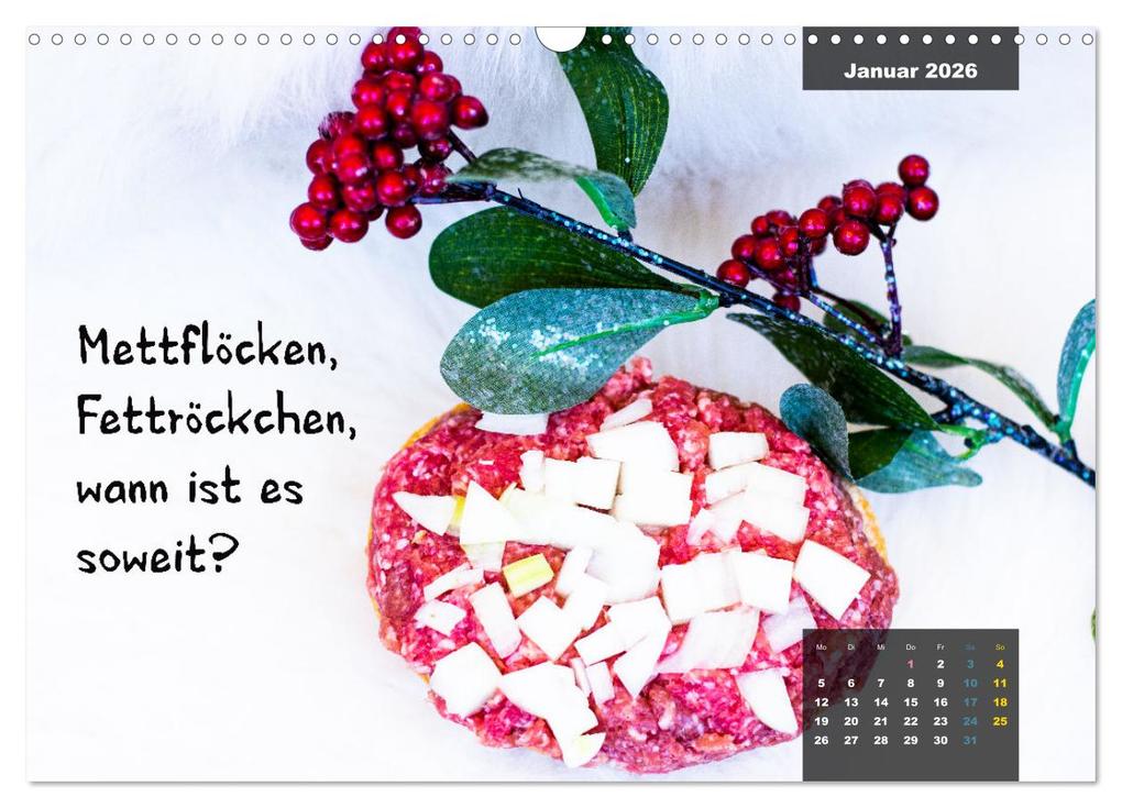 Weitere Ansicht: Mettkalender - Spread some more Mett (Wandkalender 2026 DIN A3 quer), CALVENDO Monatskalender | Mettfluencer Mettfluencer, Calvendo, Mettfluencer