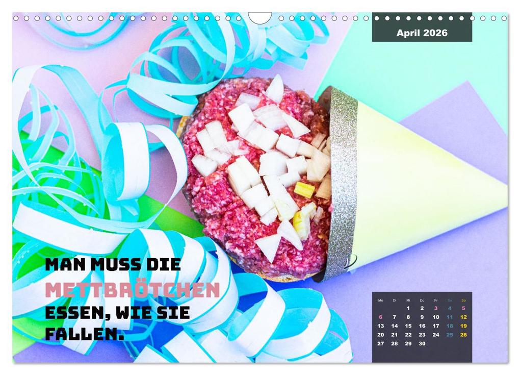 Weitere Ansicht: Mettkalender - Spread some more Mett (Wandkalender 2026 DIN A3 quer), CALVENDO Monatskalender | Mettfluencer Mettfluencer, Calvendo, Mettfluencer