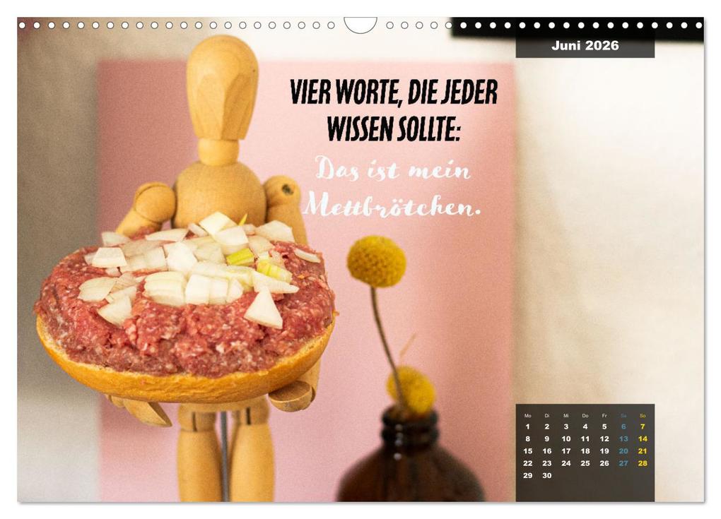 Weitere Ansicht: Mettkalender - Spread some more Mett (Wandkalender 2026 DIN A3 quer), CALVENDO Monatskalender | Mettfluencer Mettfluencer, Calvendo, Mettfluencer