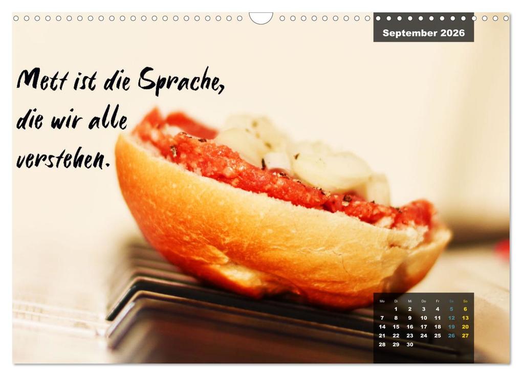 Weitere Ansicht: Mettkalender - Spread some more Mett (Wandkalender 2026 DIN A3 quer), CALVENDO Monatskalender | Mettfluencer Mettfluencer, Calvendo, Mettfluencer