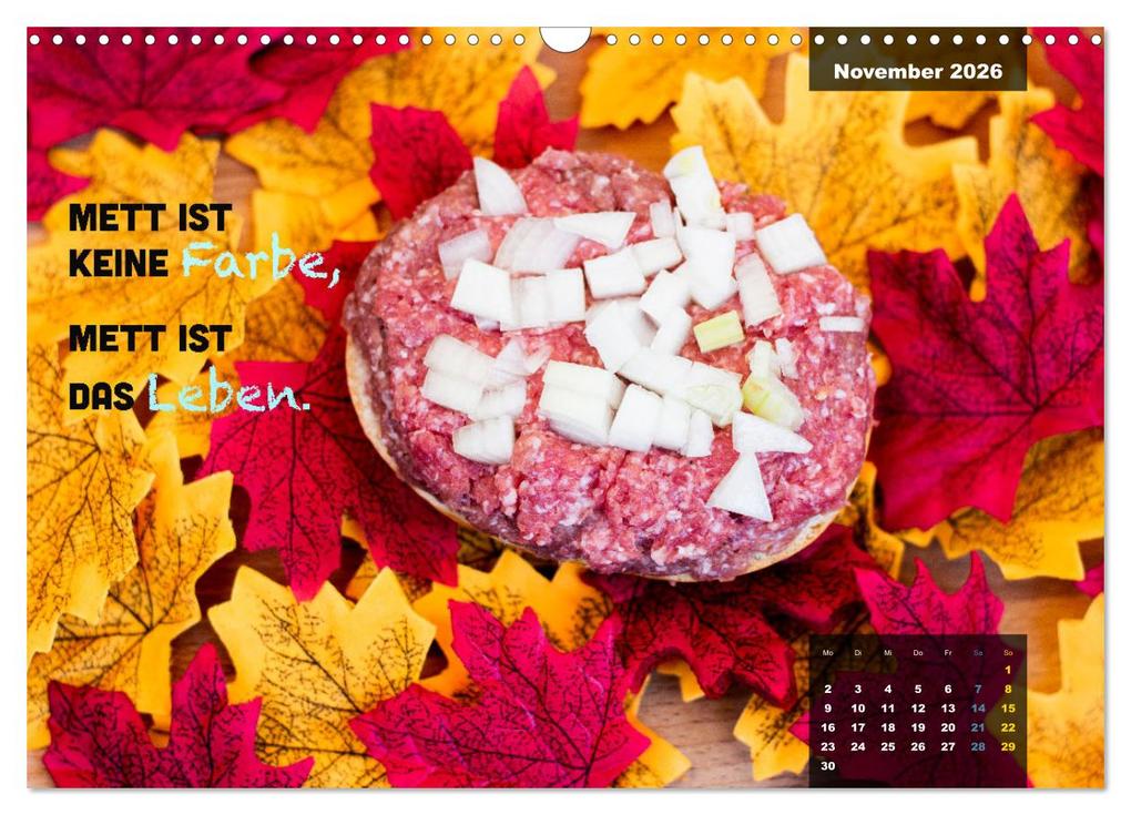 Weitere Ansicht: Mettkalender - Spread some more Mett (Wandkalender 2026 DIN A3 quer), CALVENDO Monatskalender | Mettfluencer Mettfluencer, Calvendo, Mettfluencer