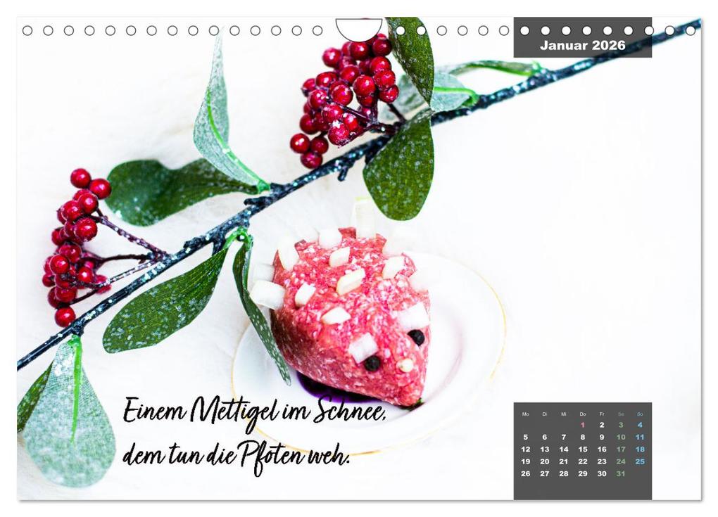 Weitere Ansicht: Mettkalender - Mettigel Edition (Wandkalender 2026 DIN A4 quer), CALVENDO Monatskalender | Mettfluencer Mettfluencer, Calvendo, Mettfluencer