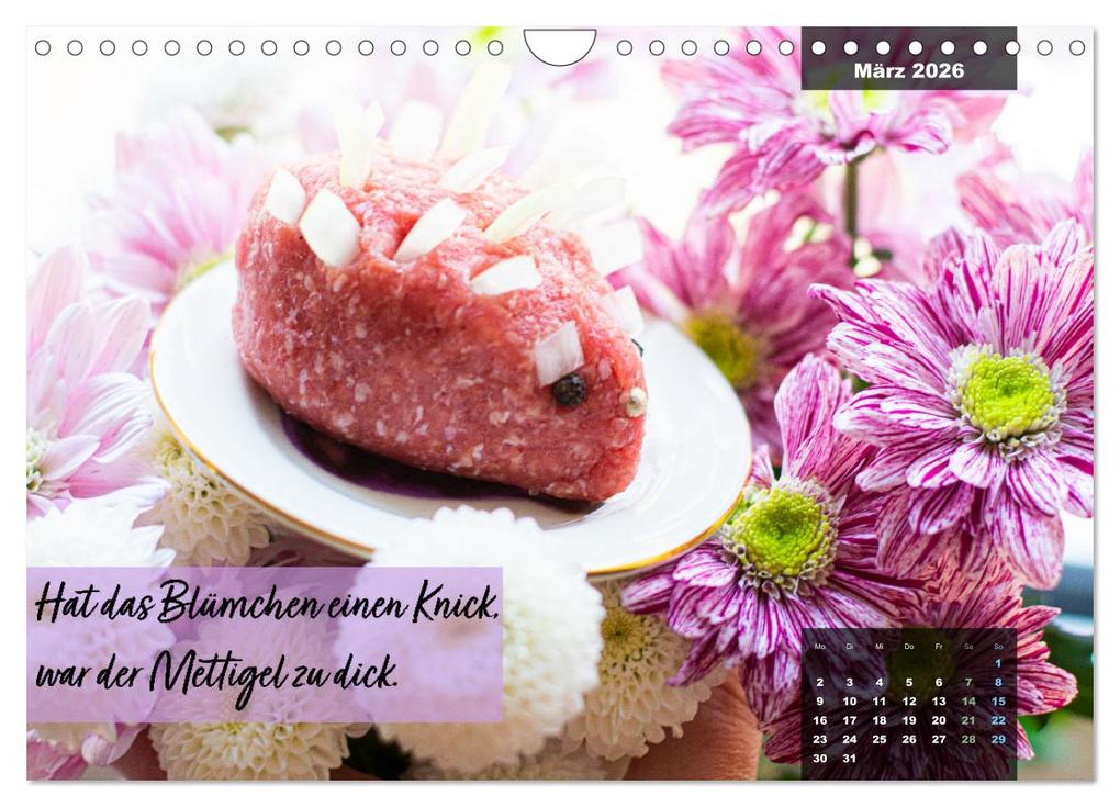 Weitere Ansicht: Mettkalender - Mettigel Edition (Wandkalender 2026 DIN A4 quer), CALVENDO Monatskalender | Mettfluencer Mettfluencer, Calvendo, Mettfluencer