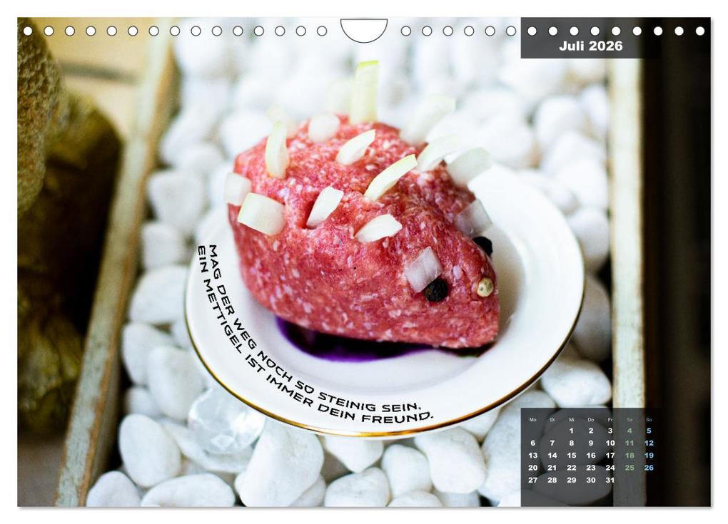 Weitere Ansicht: Mettkalender - Mettigel Edition (Wandkalender 2026 DIN A4 quer), CALVENDO Monatskalender | Mettfluencer Mettfluencer, Calvendo, Mettfluencer