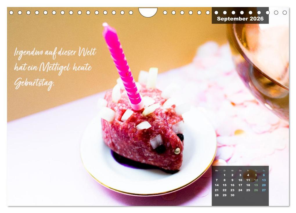 Weitere Ansicht: Mettkalender - Mettigel Edition (Wandkalender 2026 DIN A4 quer), CALVENDO Monatskalender | Mettfluencer Mettfluencer, Calvendo, Mettfluencer
