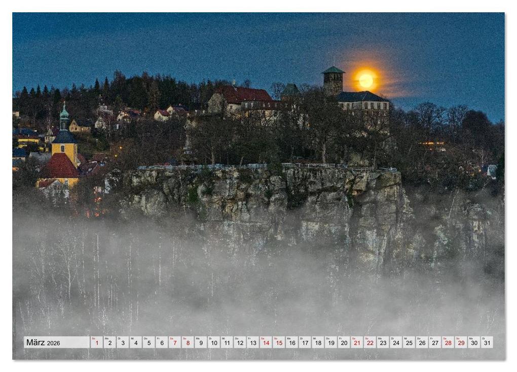 Weitere Ansicht: Die Burg Hohnstein im Licht der vier Jahreszeiten (Wandkalender 2026 DIN A3 quer), CALVENDO Monatskalender | Calvendo, Norbert Jentzsch