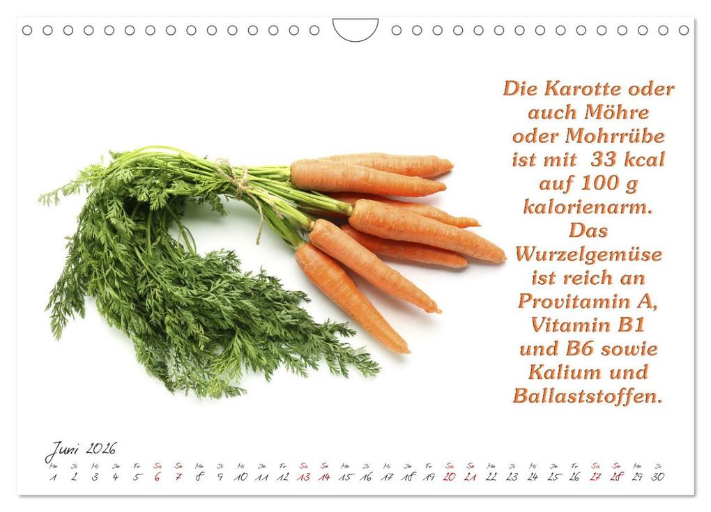 Weitere Ansicht: Gesund durchs Jahr (Wandkalender 2026 DIN A4 quer), CALVENDO Monatskalender | Gunter Kirsch, Calvendo