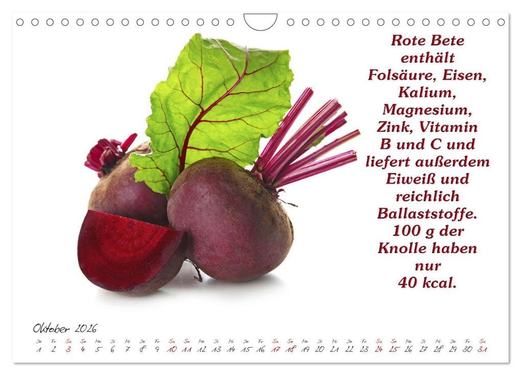 Weitere Ansicht: Gesund durchs Jahr (Wandkalender 2026 DIN A4 quer), CALVENDO Monatskalender | Gunter Kirsch, Calvendo