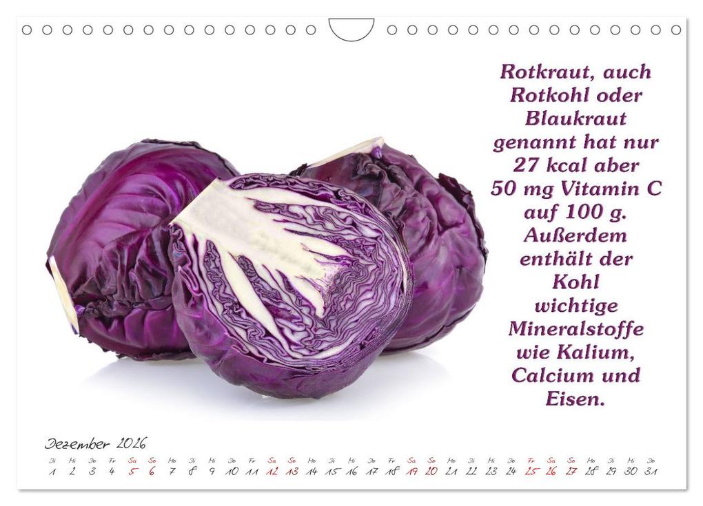 Weitere Ansicht: Gesund durchs Jahr (Wandkalender 2026 DIN A4 quer), CALVENDO Monatskalender | Gunter Kirsch, Calvendo