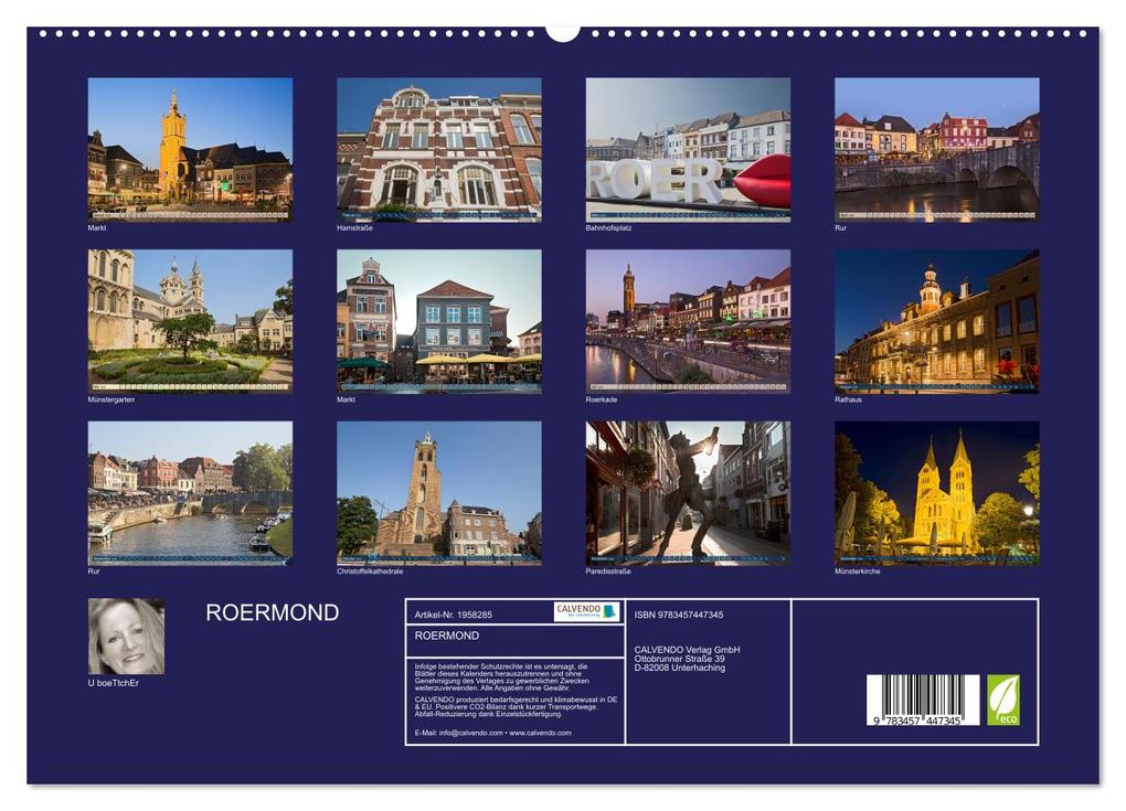 Weitere Ansicht: ROERMOND (hochwertiger Premium Wandkalender 2026 DIN A2 quer), Kunstdruck in Hochglanz | U boeTtchEr, Calvendo