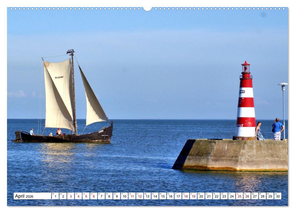Weitere Ansicht: Unter Segeln übers Kurische Haff (Wandkalender 2026 DIN A2 quer), CALVENDO Monatskalender | Henning von Löwis of Menar, Calvendo