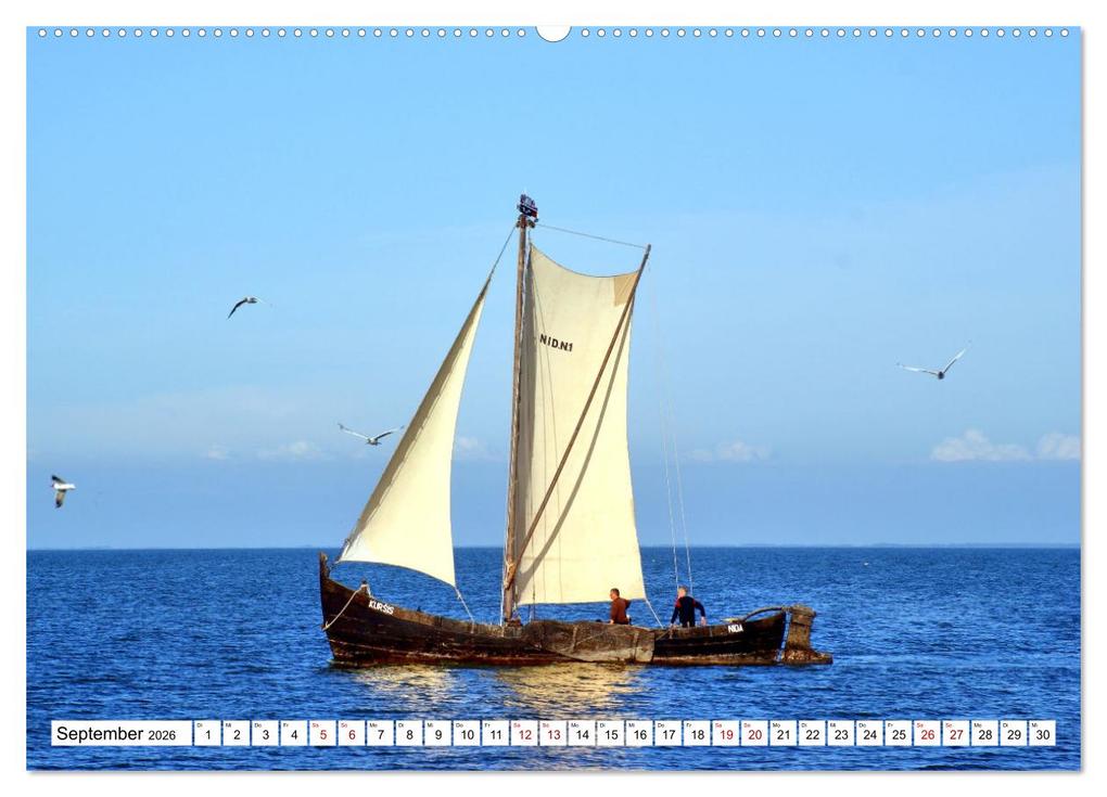 Weitere Ansicht: Unter Segeln übers Kurische Haff (Wandkalender 2026 DIN A2 quer), CALVENDO Monatskalender | Henning von Löwis of Menar, Calvendo