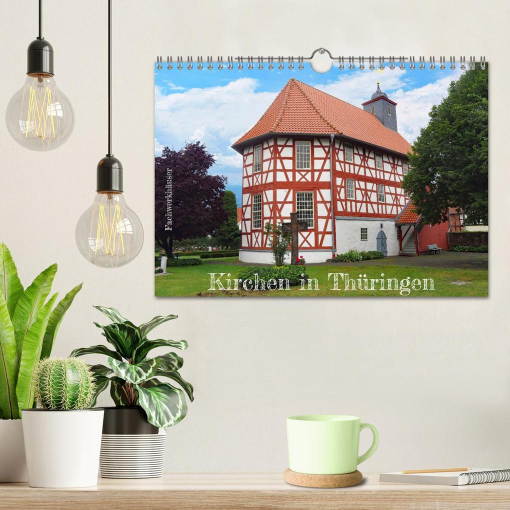 Weitere Ansicht: Fachwerkhäuser - Kirchen in Thüringen (Wandkalender 2026 DIN A4 quer), CALVENDO Monatskalender | Angelika Keller, Calvendo