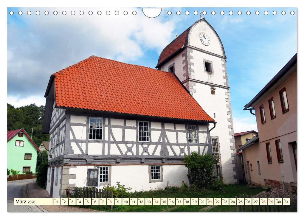 Weitere Ansicht: Fachwerkhäuser - Kirchen in Thüringen (Wandkalender 2026 DIN A4 quer), CALVENDO Monatskalender | Angelika Keller, Calvendo