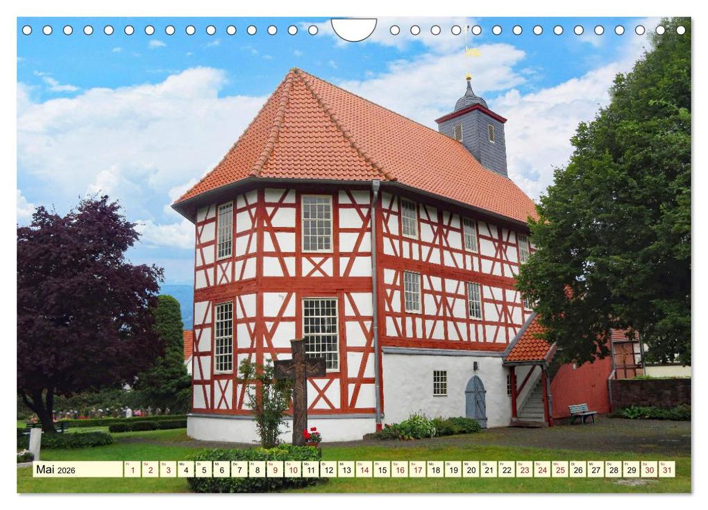 Weitere Ansicht: Fachwerkhäuser - Kirchen in Thüringen (Wandkalender 2026 DIN A4 quer), CALVENDO Monatskalender | Angelika Keller, Calvendo