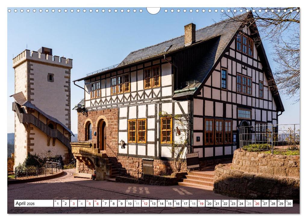 Weitere Ansicht: Historische Wartburg (Wandkalender 2026 DIN A3 quer), CALVENDO Monatskalender | Calvendo, Roland Brack