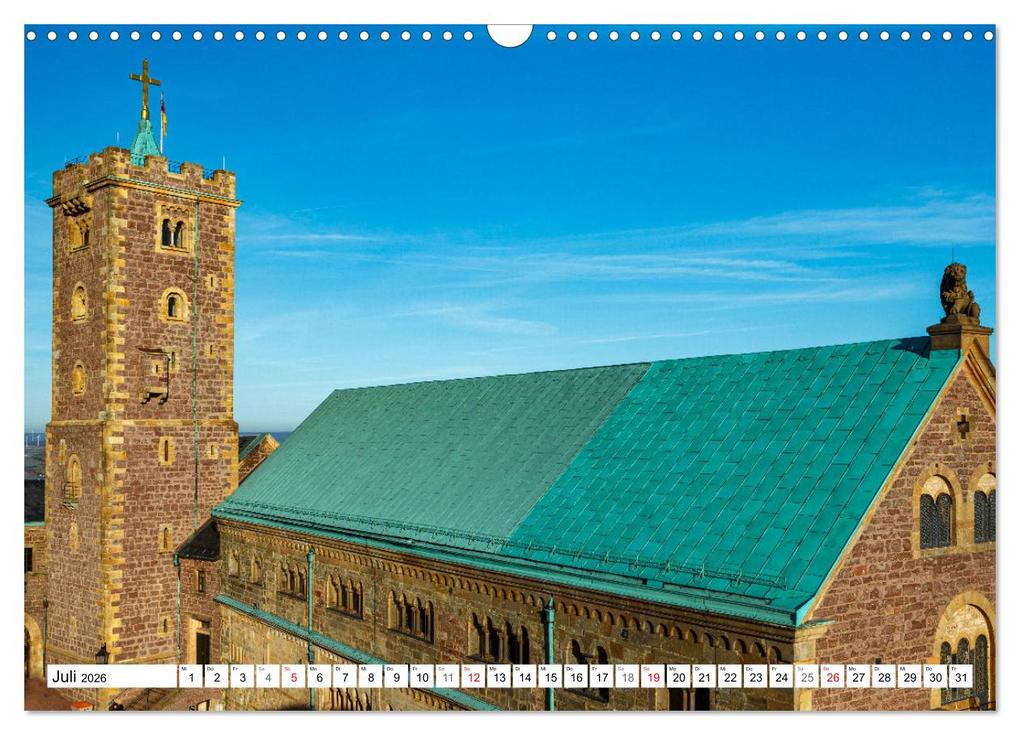 Weitere Ansicht: Historische Wartburg (Wandkalender 2026 DIN A3 quer), CALVENDO Monatskalender | Calvendo, Roland Brack