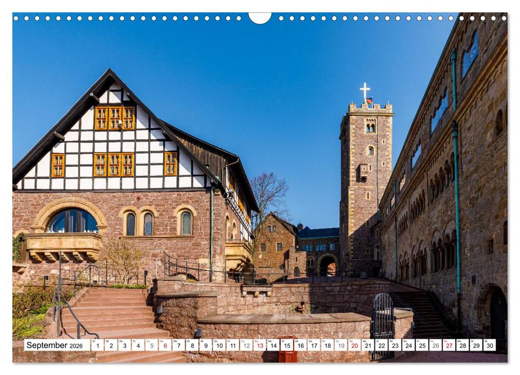 Weitere Ansicht: Historische Wartburg (Wandkalender 2026 DIN A3 quer), CALVENDO Monatskalender | Calvendo, Roland Brack