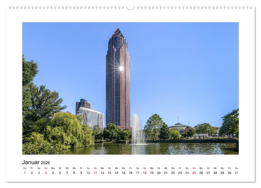 Weitere Ansicht: Frankfurt - Parks und Gärten (Wandkalender 2026 DIN A2 quer), CALVENDO Monatskalender | Calvendo, Dieter Meyer