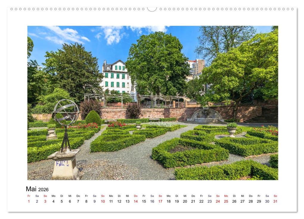 Weitere Ansicht: Frankfurt - Parks und Gärten (Wandkalender 2026 DIN A2 quer), CALVENDO Monatskalender | Calvendo, Dieter Meyer