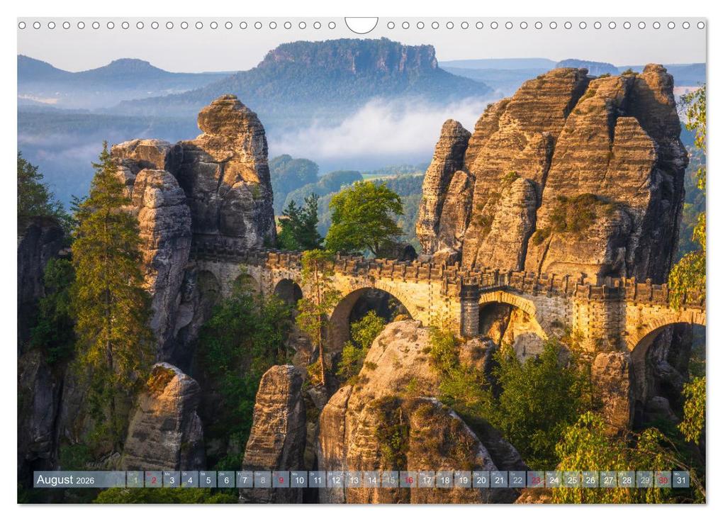 Weitere Ansicht: Stimmungsvolle Landschaften in Sachsen 2026 (Wandkalender 2026 DIN A3 quer), CALVENDO Monatskalender | Calvendo, Daniela Beyer (Moqui)