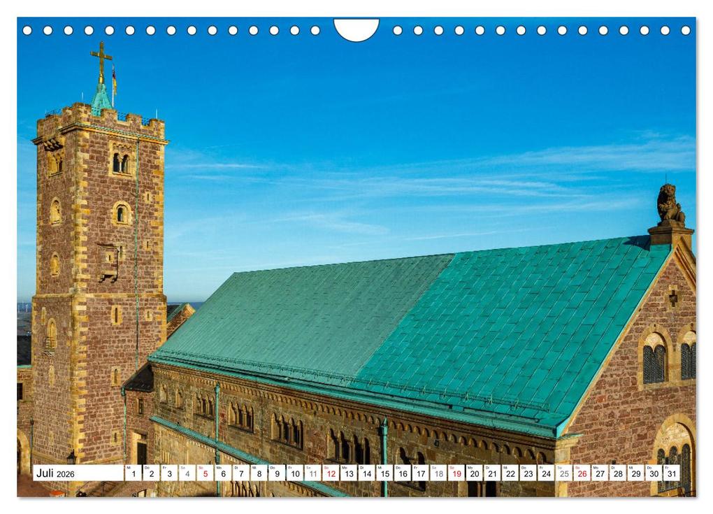Weitere Ansicht: Historische Wartburg (Wandkalender 2026 DIN A4 quer), CALVENDO Monatskalender | Calvendo, Roland Brack