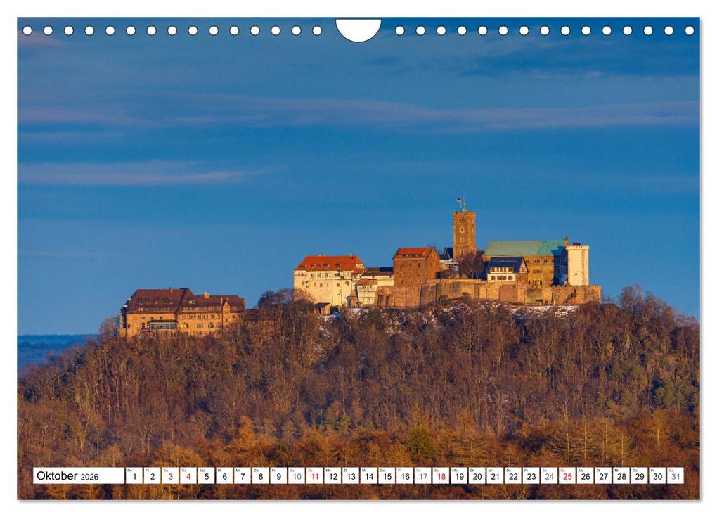 Weitere Ansicht: Historische Wartburg (Wandkalender 2026 DIN A4 quer), CALVENDO Monatskalender | Calvendo, Roland Brack