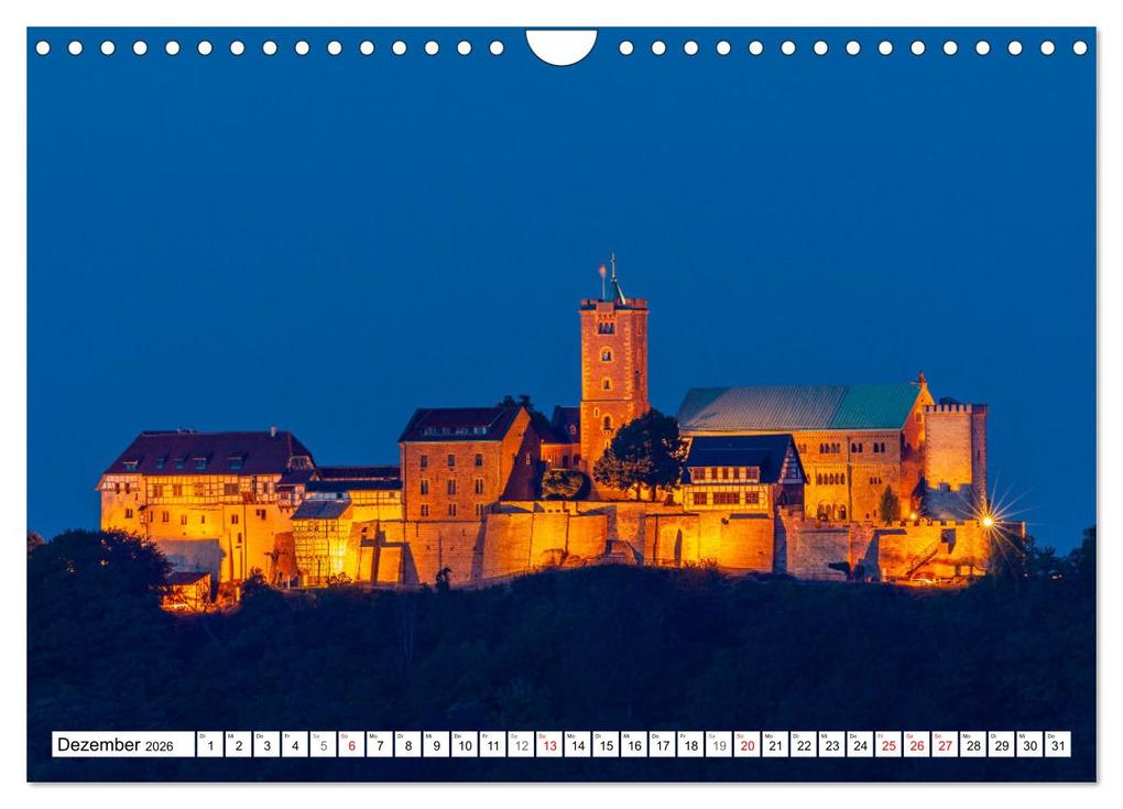Weitere Ansicht: Historische Wartburg (Wandkalender 2026 DIN A4 quer), CALVENDO Monatskalender | Calvendo, Roland Brack