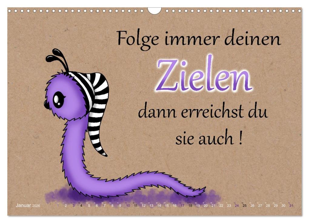 Weitere Ansicht: Motiviert durchs Leben (Wandkalender 2026 DIN A3 quer), CALVENDO Monatskalender | Calvendo, Pezi Creation / Petra Haberhauer