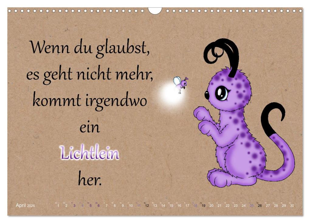 Weitere Ansicht: Motiviert durchs Leben (Wandkalender 2026 DIN A3 quer), CALVENDO Monatskalender | Calvendo, Pezi Creation / Petra Haberhauer