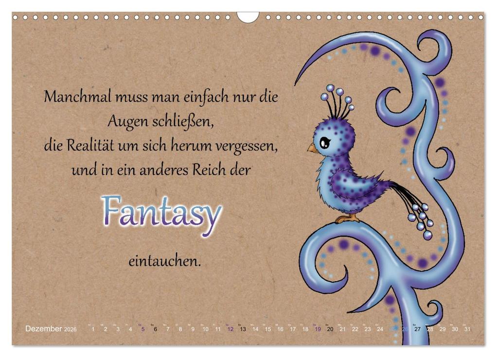 Weitere Ansicht: Motiviert durchs Leben (Wandkalender 2026 DIN A3 quer), CALVENDO Monatskalender | Calvendo, Pezi Creation / Petra Haberhauer