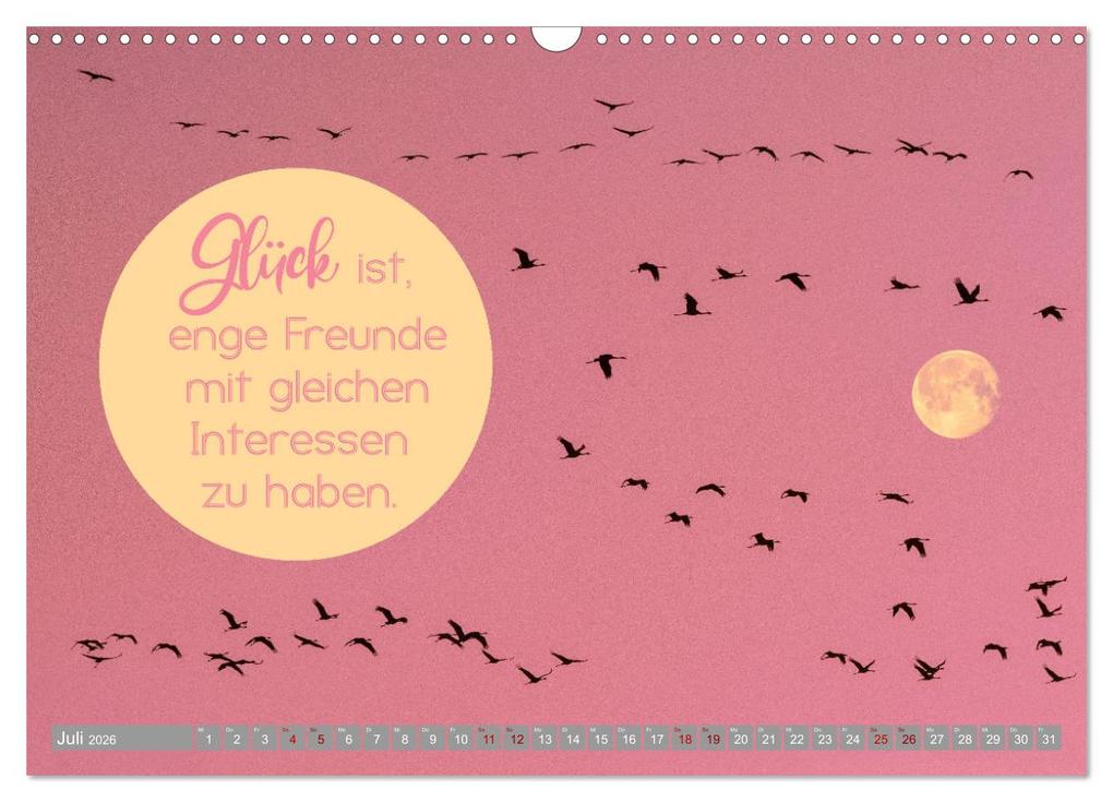 Weitere Ansicht: ACHTSAMKEIT - Wege des Glücks (Wandkalender 2026 DIN A3 quer), CALVENDO Monatskalender | Globe VISUAL, Calvendo
