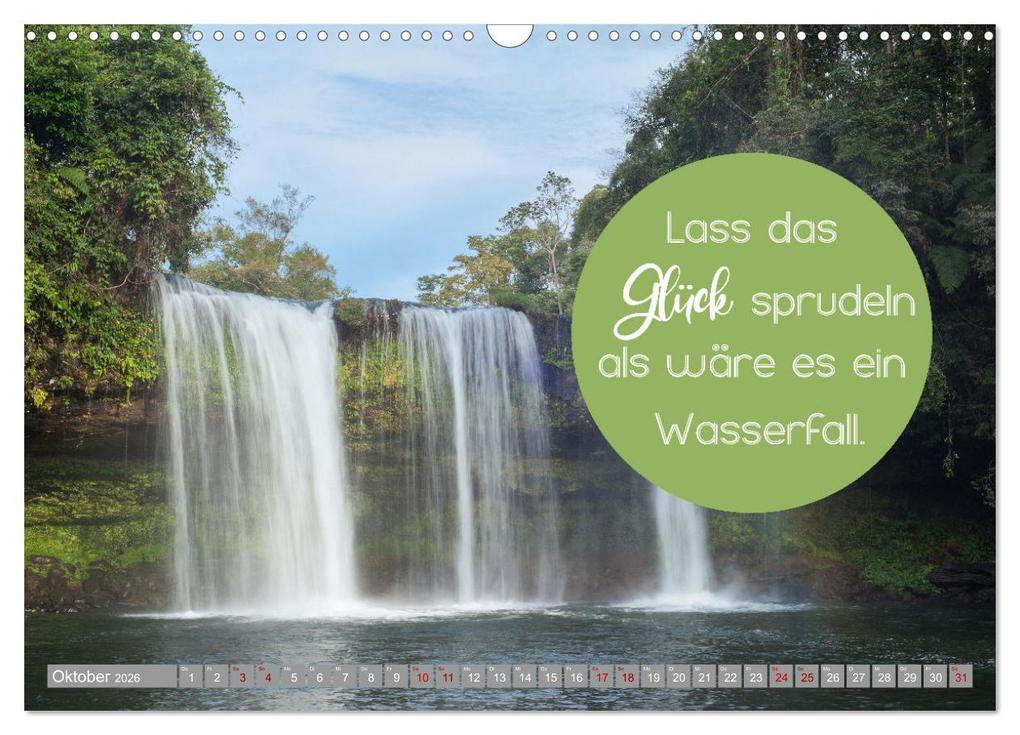 Weitere Ansicht: ACHTSAMKEIT - Wege des Glücks (Wandkalender 2026 DIN A3 quer), CALVENDO Monatskalender | Globe VISUAL, Calvendo