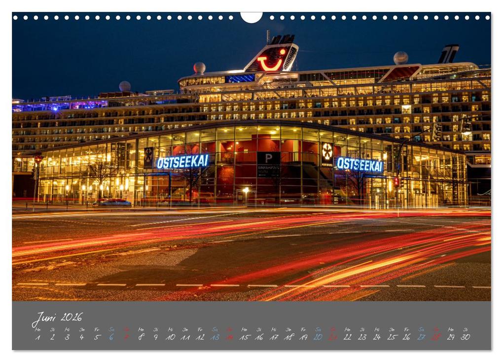 Weitere Ansicht: So schön ist Kiel im Dunkeln (Wandkalender 2026 DIN A3 quer), CALVENDO Monatskalender | Karsten Rahn, Calvendo