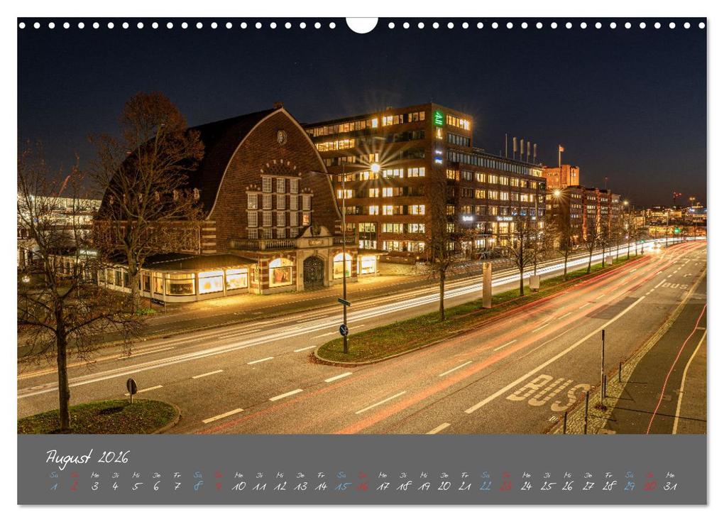 Weitere Ansicht: So schön ist Kiel im Dunkeln (Wandkalender 2026 DIN A3 quer), CALVENDO Monatskalender | Karsten Rahn, Calvendo