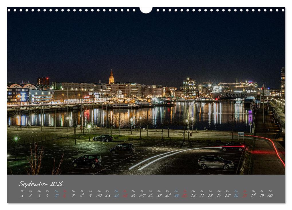 Weitere Ansicht: So schön ist Kiel im Dunkeln (Wandkalender 2026 DIN A3 quer), CALVENDO Monatskalender | Karsten Rahn, Calvendo
