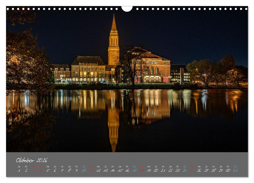 Weitere Ansicht: So schön ist Kiel im Dunkeln (Wandkalender 2026 DIN A3 quer), CALVENDO Monatskalender | Karsten Rahn, Calvendo