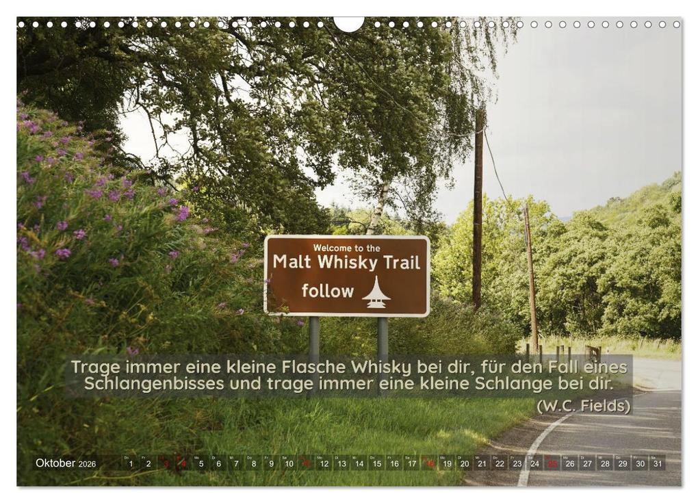 Weitere Ansicht: Whisky-Sprüche (Wandkalender 2026 DIN A3 quer), CALVENDO Monatskalender | Anke Grau, Calvendo