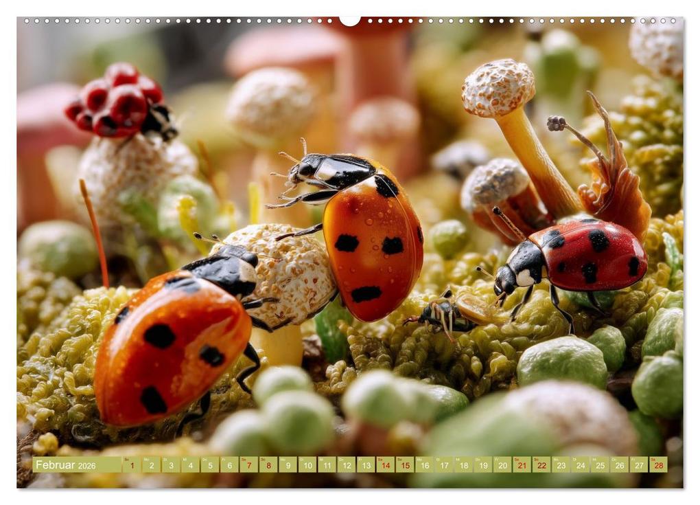 Weitere Ansicht: Bugtopia. Die fantastische Welt der Marienkäfer (hochwertiger Premium Wandkalender 2026 DIN A2 quer), Kunstdruck in Hochglanz | Hanna Wagner, Calvendo