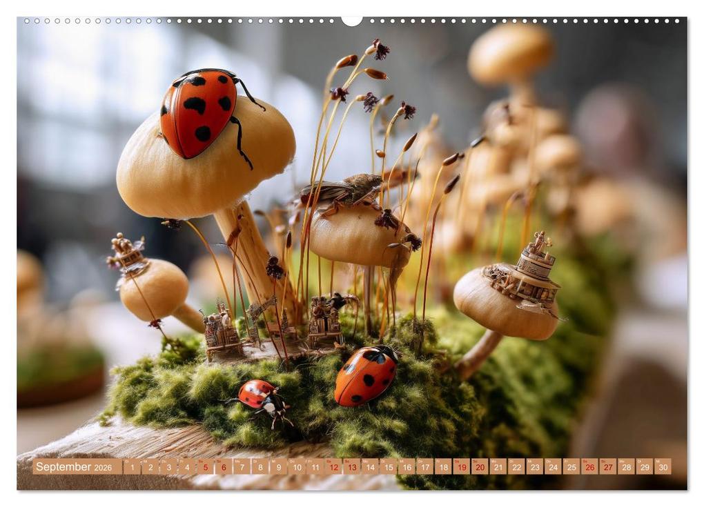 Weitere Ansicht: Bugtopia. Die fantastische Welt der Marienkäfer (hochwertiger Premium Wandkalender 2026 DIN A2 quer), Kunstdruck in Hochglanz | Hanna Wagner, Calvendo