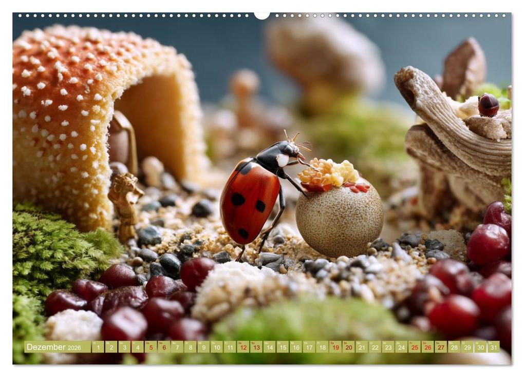 Weitere Ansicht: Bugtopia. Die fantastische Welt der Marienkäfer (hochwertiger Premium Wandkalender 2026 DIN A2 quer), Kunstdruck in Hochglanz | Hanna Wagner, Calvendo