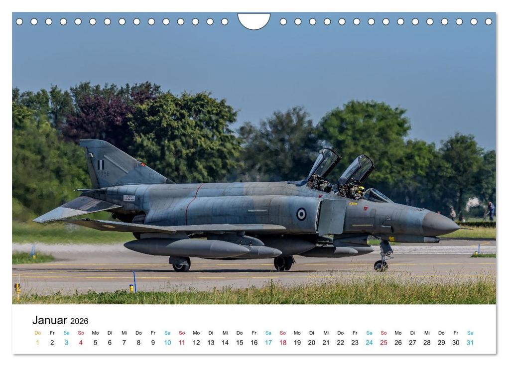 Weitere Ansicht: Die letzten McDonnell Douglas F-4 Phantom II (Wandkalender 2026 DIN A4 quer), CALVENDO Monatskalender | Björn Engelke, Calvendo