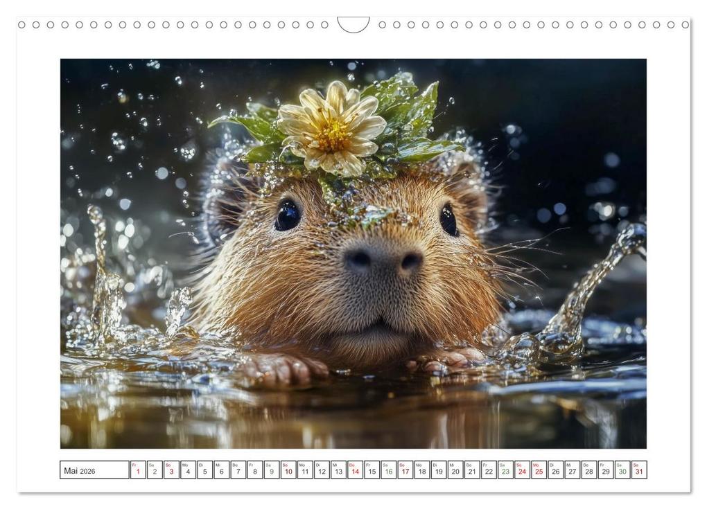Weitere Ansicht: Capybara Zeit (Wandkalender 2026 DIN A3 quer), CALVENDO Monatskalender | Steffen Gierok-Latniak, Calvendo