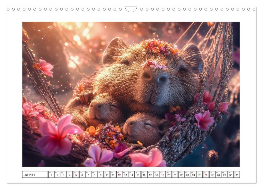 Weitere Ansicht: Capybara Zeit (Wandkalender 2026 DIN A3 quer), CALVENDO Monatskalender | Steffen Gierok-Latniak, Calvendo