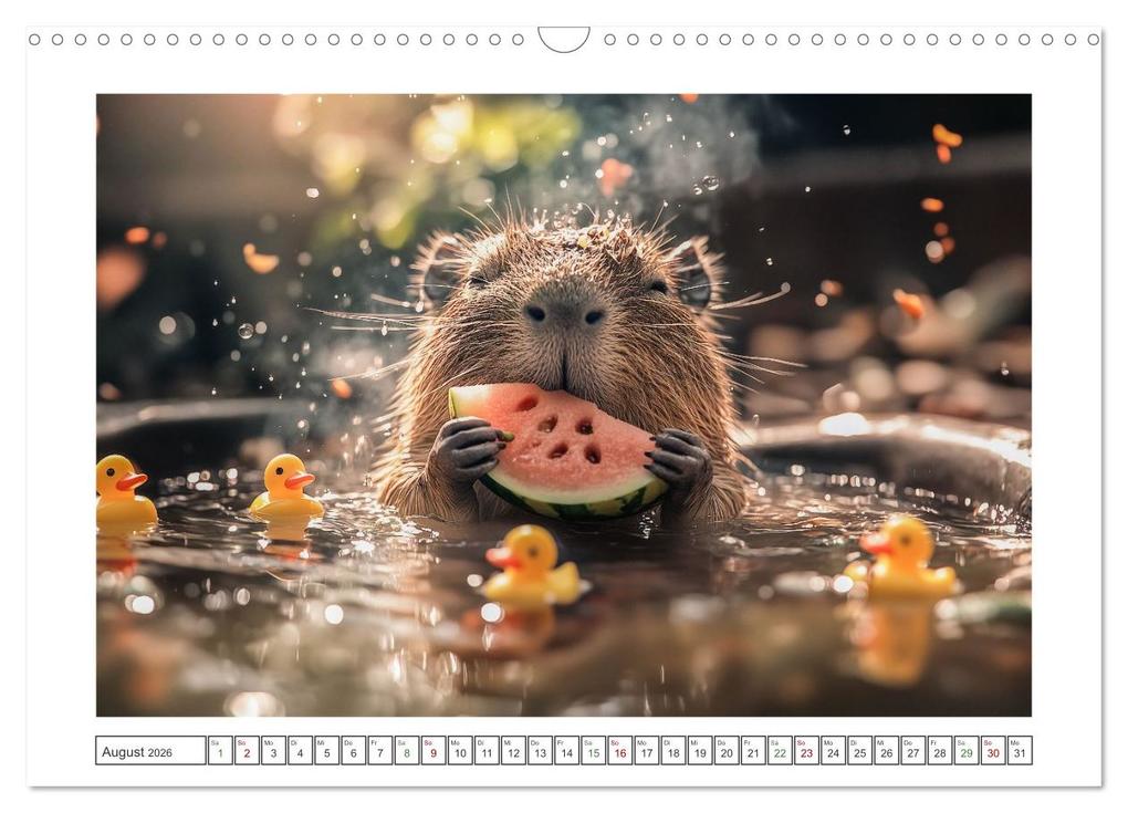 Weitere Ansicht: Capybara Zeit (Wandkalender 2026 DIN A3 quer), CALVENDO Monatskalender | Steffen Gierok-Latniak, Calvendo