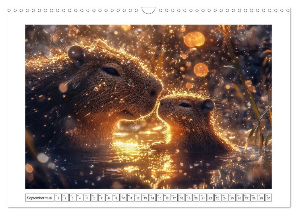 Weitere Ansicht: Capybara Zeit (Wandkalender 2026 DIN A3 quer), CALVENDO Monatskalender | Steffen Gierok-Latniak, Calvendo