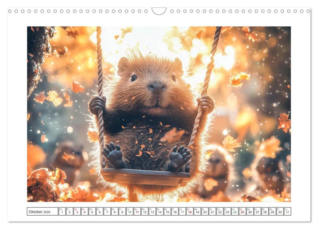Weitere Ansicht: Capybara Zeit (Wandkalender 2026 DIN A3 quer), CALVENDO Monatskalender | Steffen Gierok-Latniak, Calvendo