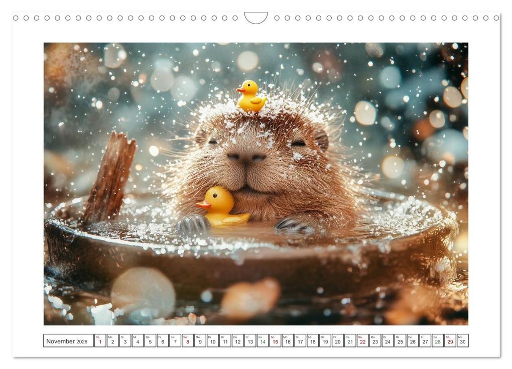 Weitere Ansicht: Capybara Zeit (Wandkalender 2026 DIN A3 quer), CALVENDO Monatskalender | Steffen Gierok-Latniak, Calvendo