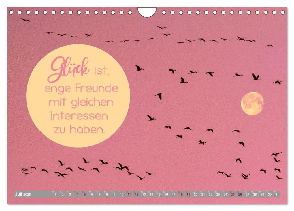 Weitere Ansicht: ACHTSAMKEIT - Wege des Glücks (Wandkalender 2026 DIN A4 quer), CALVENDO Monatskalender | Globe VISUAL, Calvendo